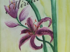 Composition florale arum et lys